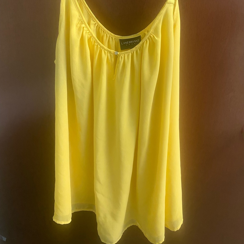 Lane Bryant Sunny Yellow Tank Top